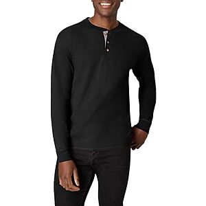 : Hanes Men's Beefy-T Henley Cotton Long Sleeve Shirt at Amazon