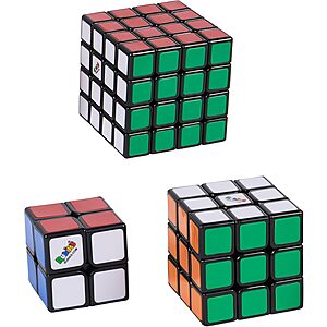Spin Master Rubik's Cube Tiled Trio Bundle (2x2 Mini, 3x3 Cube, 4x4 Master) .60