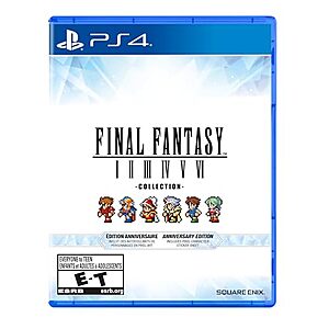 Final Fantasy I-VI Collection Anniversary Edition (PlayStation 4)  + Free Shipping