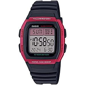 Casio Men's W96H-4AV 35.89mm Classic Digital Quartz Watch w/ Black Band 