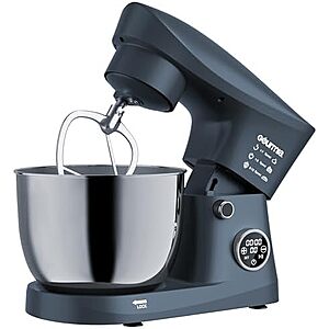5-Quart Gourmia Digital Electric Stand Mixer w/ Attachments (Grey) $60 + Free Shipping