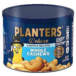 8.5-Oz Planters Deluxe Whole Cashews (Lightly Salted) $3.30 w/ Subscribe & Save