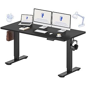 $109.99: FLEXISPOT 63"x24" Height Adjustable Electric Standing Desk (Splice Board Top, Black) at Amazon