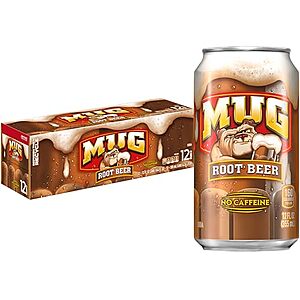 12-Pack 12-Oz Mug Root Beer 5 for .60 w/ Subscribe & Save