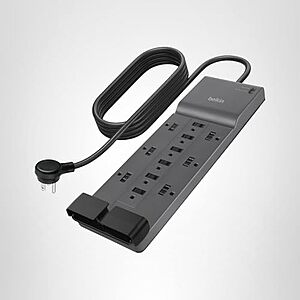[Resale, AC] $15.32: 12-Outlet Belkin 3940 Joules Surge Protector Power Strip w/ 8' Cable at Amazon