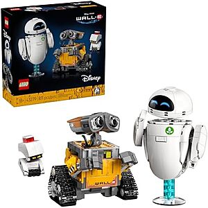 $55.99: 811피스 LEGO Disney - WALL-E 및 EVE(43279, 2025)(아마존)