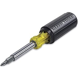 Klein Tools 11-in-1 Multi Bit Screwdriver & Nut Driver w/ Cushion Grip Handle 2 for $20