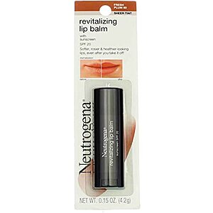 0.15-Oz Neutrogena Revitalizing Tinted Lip Balm with SPF 20 $3 w/ Subscribe & Save