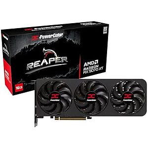 $599.99*: PowerColor Reaper AMD Radeon RX 9070 XT 16GB GDDR6 Graphics Card at Amazon