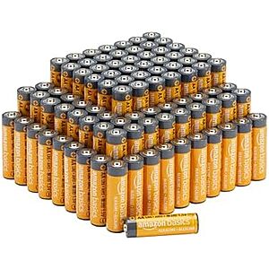 100-Pack Amazon Basics AA High-Performance Alkaline Batteries $17.05 w/ Subscribe & Save & More