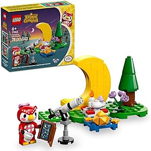 $5*: 78-Piece LEGO Animal Crossing - Stargazing with Celeste (77053, 2025) at Amazon