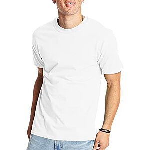 Hanes Men's Beefy-T Heavyweight Cotton T-Shirt (White) $4.05 
