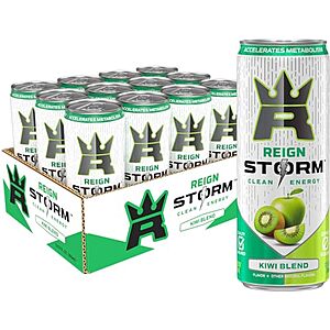 S&S,AC] $12.60*:12-Pack 12-Oz REIGN Storm,Energy Drink (Kiwi Blend) at Amazon ($1.05 each