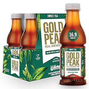 S&S,AC] $8.82:2 × 6-Pack 16.9-Oz Gold Peak Sweet Tea ($4.41 each) at Amazon (73.5￠ each