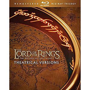9.99:The Lord of the Rings:The Motion Picture Trilogy:Theatrical Versions Remastered (Blu-ray) at Amazon