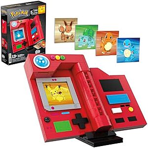 9.99*:322-Piece MEGA Pokemon Kanto Region Pokedex at Amazon