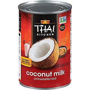 12-Pack 13.66-Oz Thai Kitchen Gluten Free Unsweetened Coconut Milk .80
