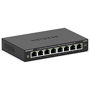 Netgear 8-Port Gigabit Ethernet Smart Managed Plus Switch $21.60 