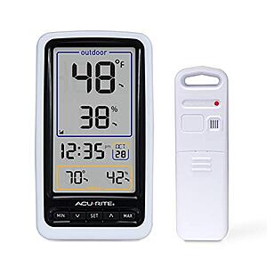 AcuRite 01136M Wireless Thermometer w/ Indoor/Outdoor Temperature & Humidity 