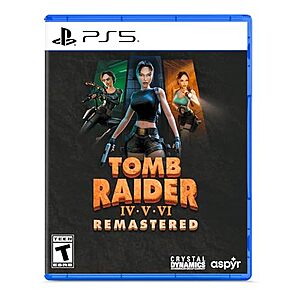 Tomb Raider IV-VI Remastered Starring Lara Croft (PlayStation 5) $20 