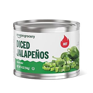 4-Oz Amazon Grocery Diced Jalapeo Peppers (Hot) <img src=