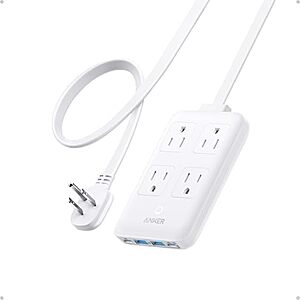 Anker 8-in-1 Charging Station: 4x AC + 4x USB w/ 20W USB-C & 5' Cord $20 