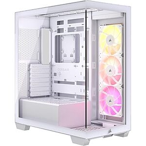 CORSAIR 3500X ARGB Mid-Tower ATX PC Case (White) $80 + Free Shipping