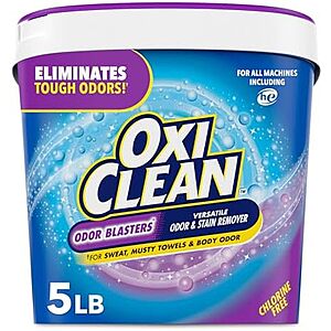 5-lbs OxiClean Odor Blasters Versatile Odor & Stain Remover Powder 5 for $35.95 w/ Subscribe & Save + Free S&H