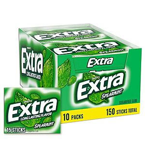 10-pk 15-ct Extra Chewing Gum (various) from $6.90 w/ Subscribe & Save