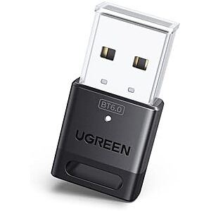 $8.99*: UGREEN Plug & Play USB Bluetooth 6.0 Adapter Dongle Receiver for PC at Amazon