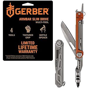 Gerber Gear Armbar Slim Drive Multitool w/ Screwdriver & Bottle Opener (Orange) .95
