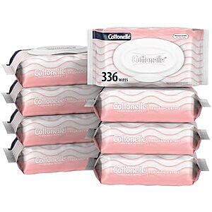 8-Pack 42-Count Cottonelle Fragrance Free Flushable Wet Wipes $10.05 w/ Subscribe & Save