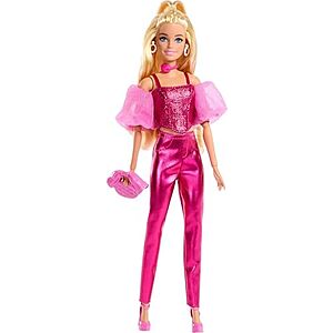 Mattel Barbie Deluxe Style Doll #5 in Metallic Pink Outfit w/ Corset Top (Blonde) $8.75 