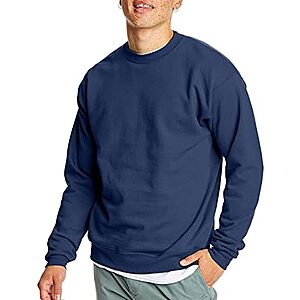 2-Pack Hanes Men's EcoSmart Fleece Pullover Crewneck Sweatshirt (various colors) from $13 