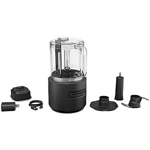$69.99: KitchenAid Go Cordless Food Chopper, KFCR531, Black Matte at Amazon