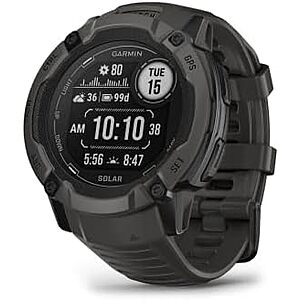 $253.60*: Garmin Instinct 2X Solar 50mm GPS Smartwatch w/ Solar Charging (Graphite) at Amazon