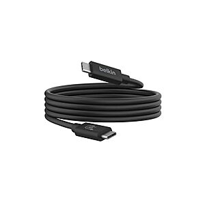 Belkin Connect USB4 20Gbps 240W USB-C Cable: 6.6' $20, 4' $19 