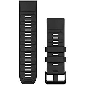 $37.49 | Garmin QuickFit, 26mm Black Silicone Band at Amazon