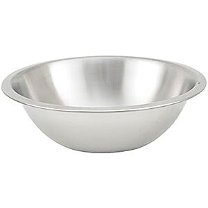 1.5-Quart Winco Heavy-Duty Stainless Steel Shallow Mixing Bowl $4.05 