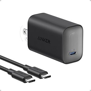 Anker Nano 100W Foldable MacBook Charger w/ 6' USB-C Cable (Black or White) 