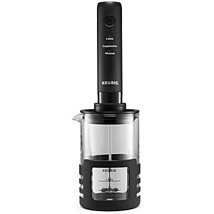 Keurig SimpleCafe Rechargeable Handheld Beverage Frother (Black) $15 
