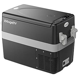 209.98* | 42-Qt BougeRV 12V/24V DC 110~240V AC Portable Car Fridge at Amazon