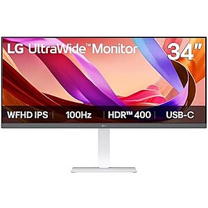 $226.99 | 34&Prime; LG UltraWide WFHD (2560 x 1080) IPS Wide Computer Monitor, 100Hz (34U530A-W) at Amazon