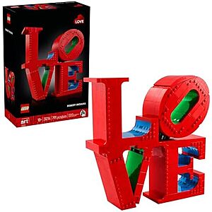 63.99 | 791-Piece LEGO Art - LOVE (31214,2025) at Amazon