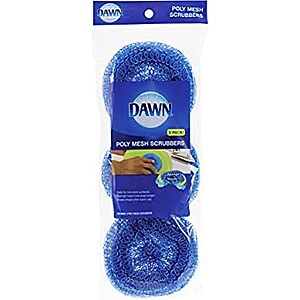 3.99* | 3-Pack Dawn Non-Scratch Poly Mesh Round Scrubber Sponges at Amazon