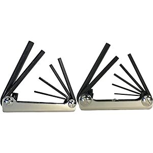 16.84 | Eklind Tool Steel Handle Hex Key Set Bundle (5pc SAE + 7pc Metric) at Amazon