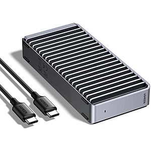 66.49* | UGREEN USB-C 40Gbps M.2 PCIe NVMe Enclosure w/ Heat Dissipation at Amazon