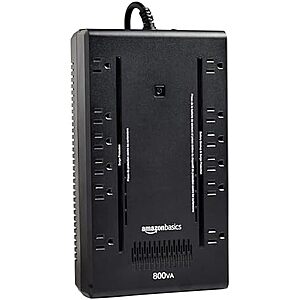 12-Outlet Amazon Basics  800VA/450W UPS Battery Backup & Surge Protector $55.15 + Free Shipping
