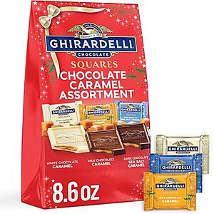 8.6oz. Ghirardelli Individually Wrapped Chocolate Squares (Chocolate Caramel) $6 