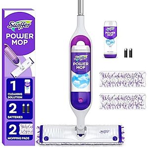 [AC] $19.94* | Swiffer PowerMop Multi-Surface Mop Kit w/ 2x Mop Pad Refills & Cleaning Solution at Amazon